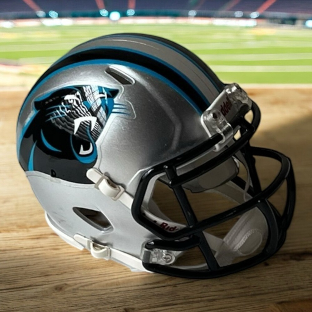NFL CAROLINA PANTHERS NC RIDDELL FOOTBALL MINI HELMET SIZE 3 5/8 Collectible
